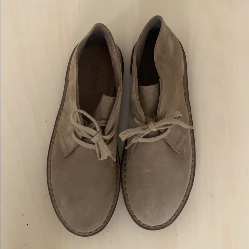 J Crew MacAlister Boots Suede in Sand Color US 7